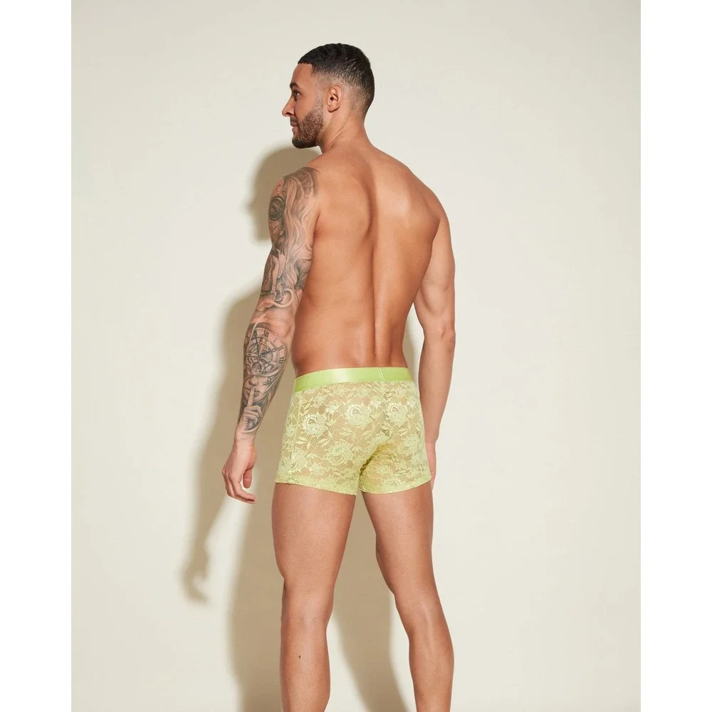 Cosabella Never‎ Say Never Men's Lace Boxer Brief Chakra Green Size L